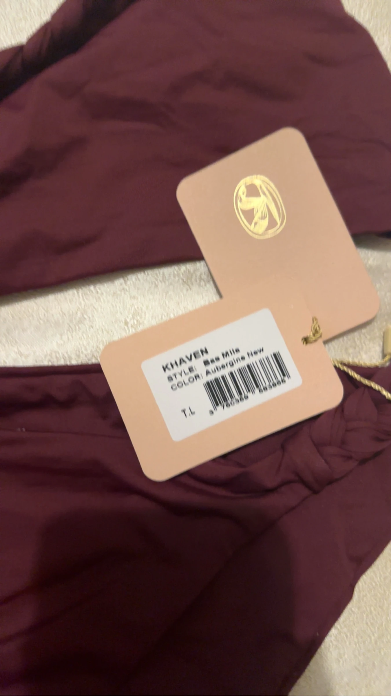 Badpak KHAVEN kleur aubergine-nieuw met etiket-maat M/L – photo 8